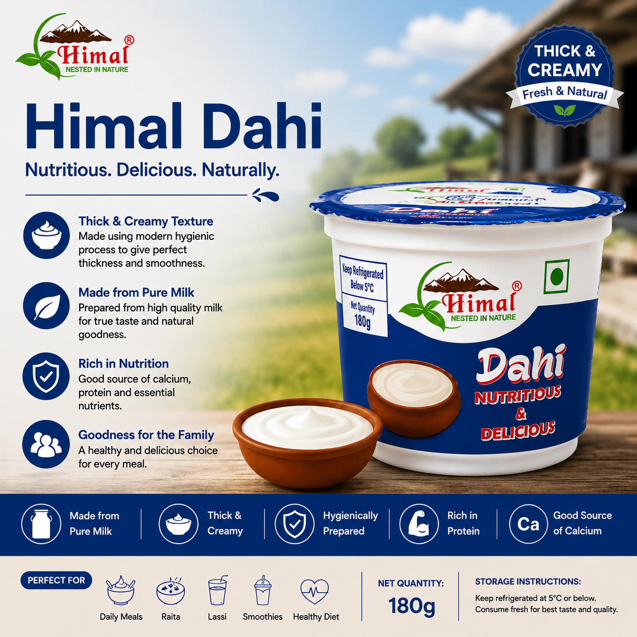 Himal Dahi Cup – Thick, Fresh & Naturally Delicious