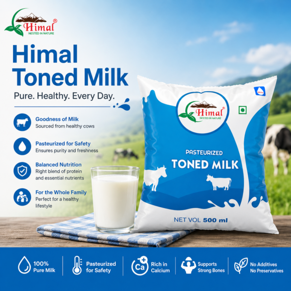 Himal Toned Milk – Everyday Freshness & Balanced Nutrition